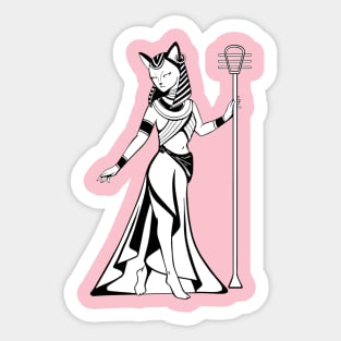 Bastet Egyptian Cat Goddess Sticker